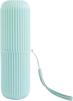 Travel toothbrush case, non-slip waterproof toothbrush case portable toothbrush holder toothbrush storage box with lanyard for hiking camping business trip.,D [Energy Class A]