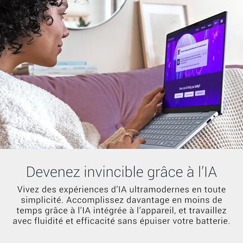 Dell 14 Plus PC Portable Copilot+ DB14250 14" 2.5K 16:10 2.5K 2560x1600 Intel Core Ultra 7 Series 2 Intel Arc RAM SSD Windows 11 Home Clavier rétroéclairé Azerty Ice - vue 9