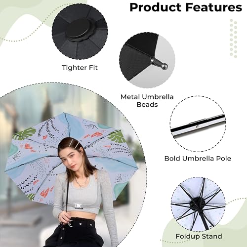 Image of Kraptick Printed Travel Umbrella for Rain, UV, Wind Proof, Water-Proof Umbrella for Men /Women /Boys /Girls /Kids (UMBR-02)
