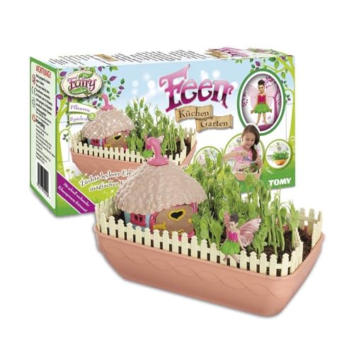 My Fairy Garden TOMY E72903DE Fairy Kitchen Garden, Creative Game to Design Yourself, with Real Grass Seeds, Educational Games for Children, Ideal, from 4 years onwards.