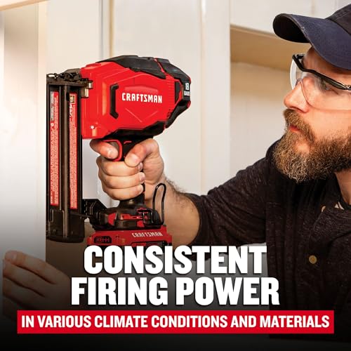 CRAFTSMAN V20 Cordless Brad Nailer, 18 Gauge Nail Gun, with Battery and Charger (CMCN618C1) - Image 5