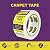 ATack Carpet Tape for Area Rugs and Carpets, Removable, 2 Inches x 10 Yards, Ideal for Stair Treads, Rugs, Carpets Over Carpets or Delicate Hardwood Floors