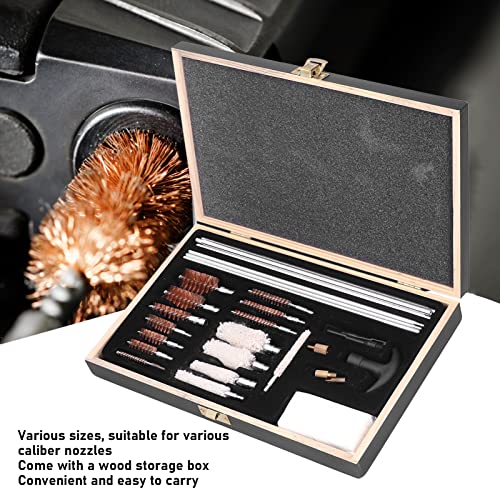 Kit de limpeza de arma universal, suprimentos ferramenta de limpeza de espingarda de de metal de 28
