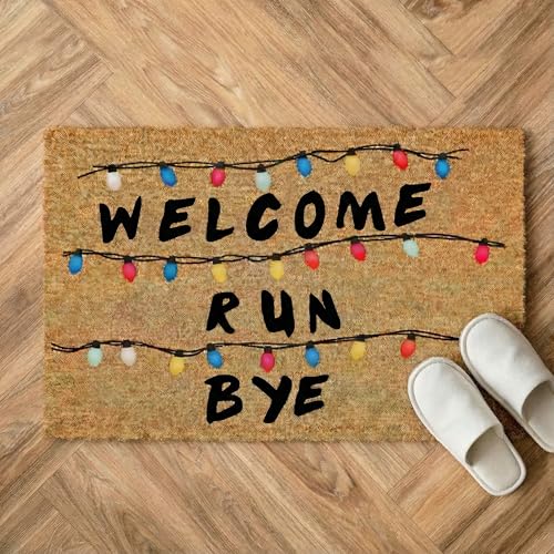 stargrafic Felpudo Original con Luces de Colores Welcome Run Bye