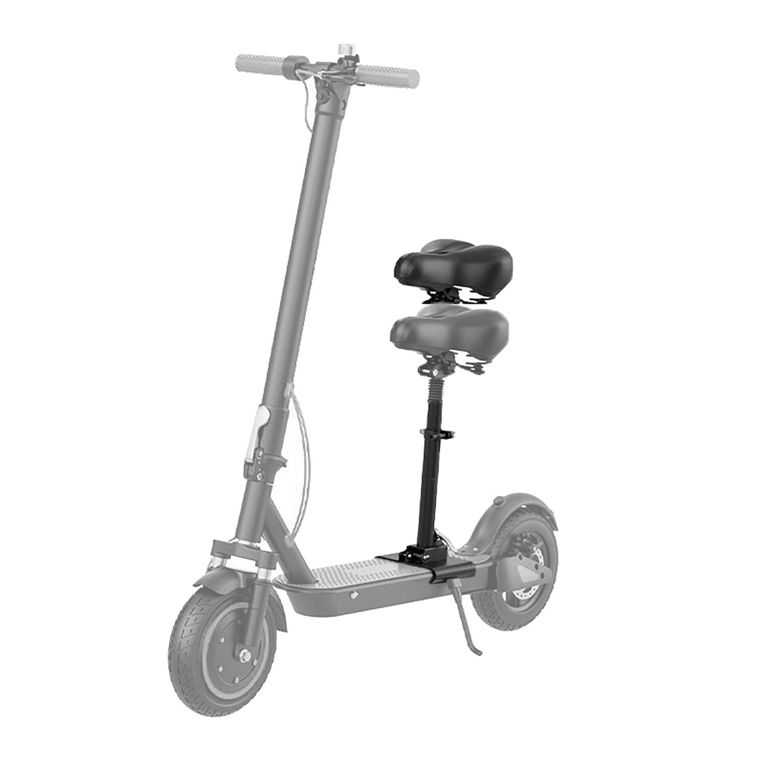 Asiento Plegable de Altura Ajustable para Scooter eléctrico, Sillín para Patinete Eléctrico, 40-58 cm de Altura del Asiento con Asiento Amortiguador, para 13-17 cm Bordes curvos