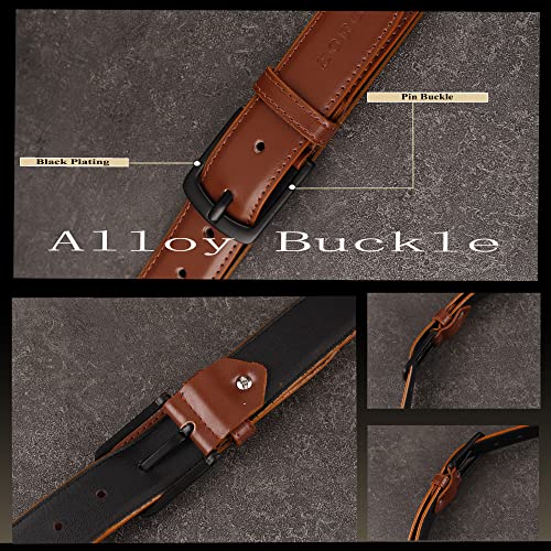Image of ZORO Men' PU Leather Belt, (Black,Brown,Tan)