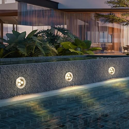 Projecteur basse tension rond IP65 avec éclairage LED au sol longue durée