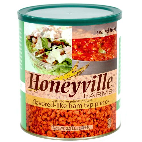 Ham Flavored Textured Vegetable Protein TVP - 2.5 Pound Can