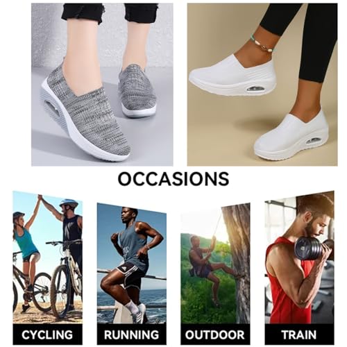 Everwalks Orthopedic Shoes for Women Slip on, 2025 Arch Cushion Support Mesh Shoe, Comfy Non-Slip Tennis Sneakers for Walk Hike for Elderly2
