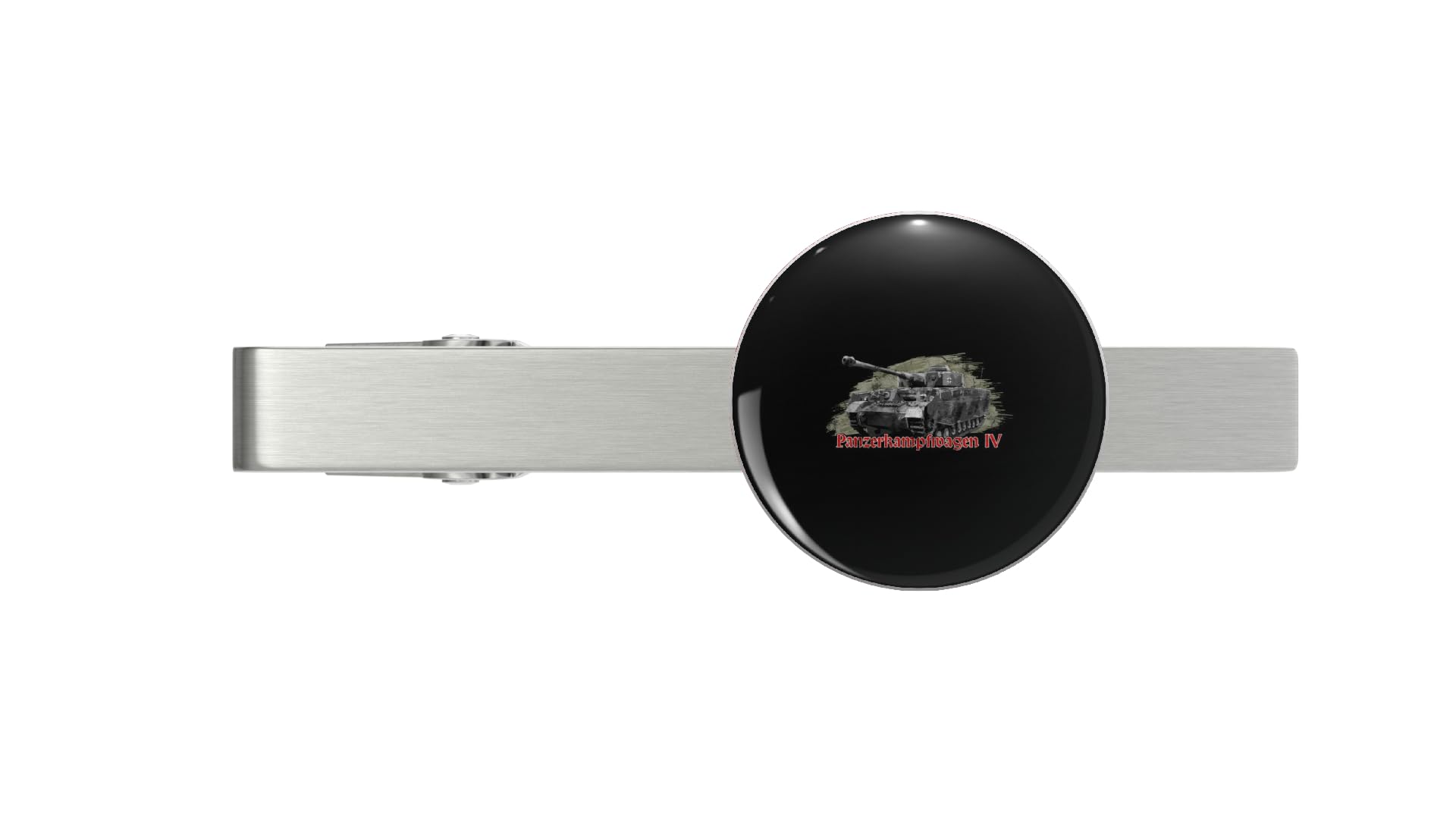 Panzer Pzkpfw IV Tank I Military Vehicle Men Women Silver Tie Clip Tie Bar Veteran Gift
