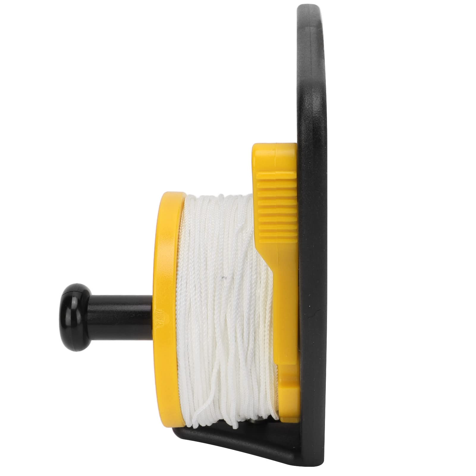 Dévidoir de plongée Mavaol, enrouleur de corde de plongée à doigt, multi-usage, avec câble blanc de 46 m pour la plongée en grotte. (Roue jaune)