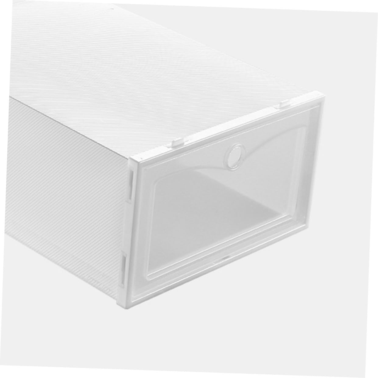 Levemolo Shoe Storage Box Set of 12 33x23x13cm Thick Plastic Easy to Open Close Space Saver
