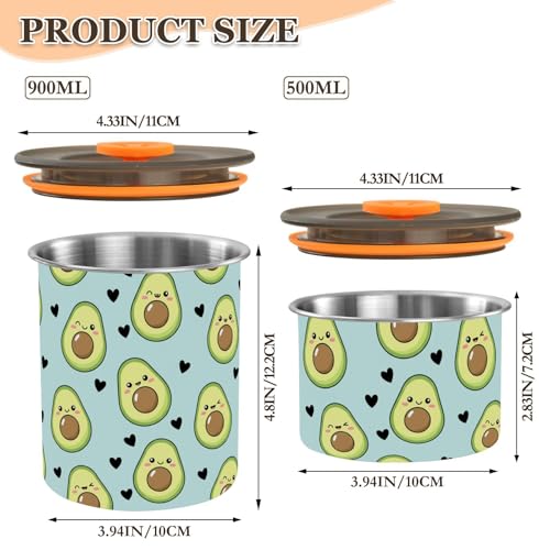 Contenedor para café de acero inoxidable 900 ml DOMIKING miniatura 2