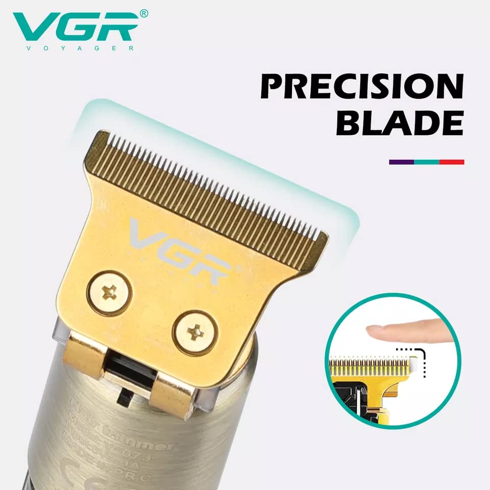 VGR V-073 Professional Hair Trimmer with LED Display Runtime: 240 min Trimmer for Men (Gold) : Amazon.in: Health & Personal Care