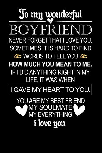 To My Boyfriend the Day I Met You I Found My Missing Piece: Cute Valentines Day Gifts for Boyfriend Journal, Gift for Him Boyfriend Notebook: Couples Gifts for Boyfriend From Girlfriend