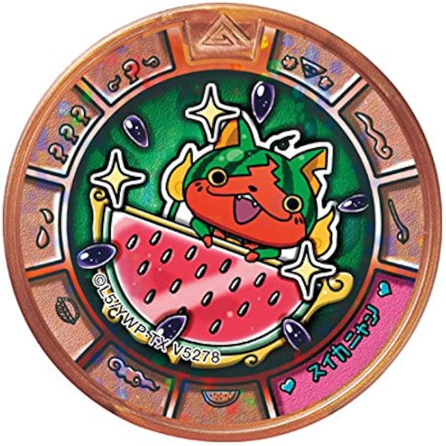 Amazon.co.jp: 妖怪トレジャーメダルGP04/スイカニャン【ブロンズ