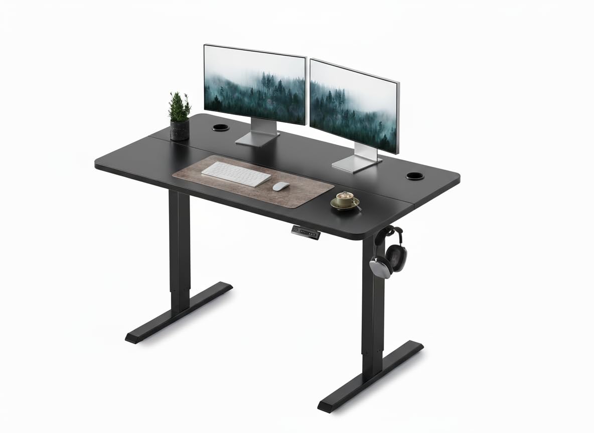 FEZIBO 電動 昇降式デスク スタンディングデスク 幅120cm Amazon | FEZIBO 電動 昇降デスク スタンディングデスク 幅120cm 奥行