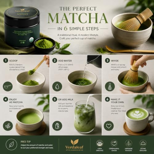 Té verde matcha 50g ceremonial orgánico miniatura 6