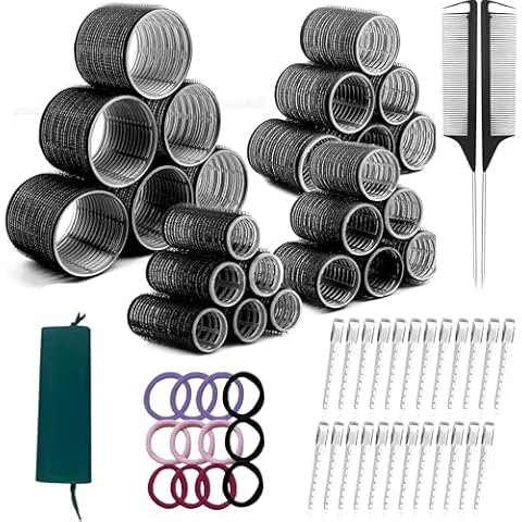 ARANICA 63 Pcs Hair Roller Set with Clips Cover