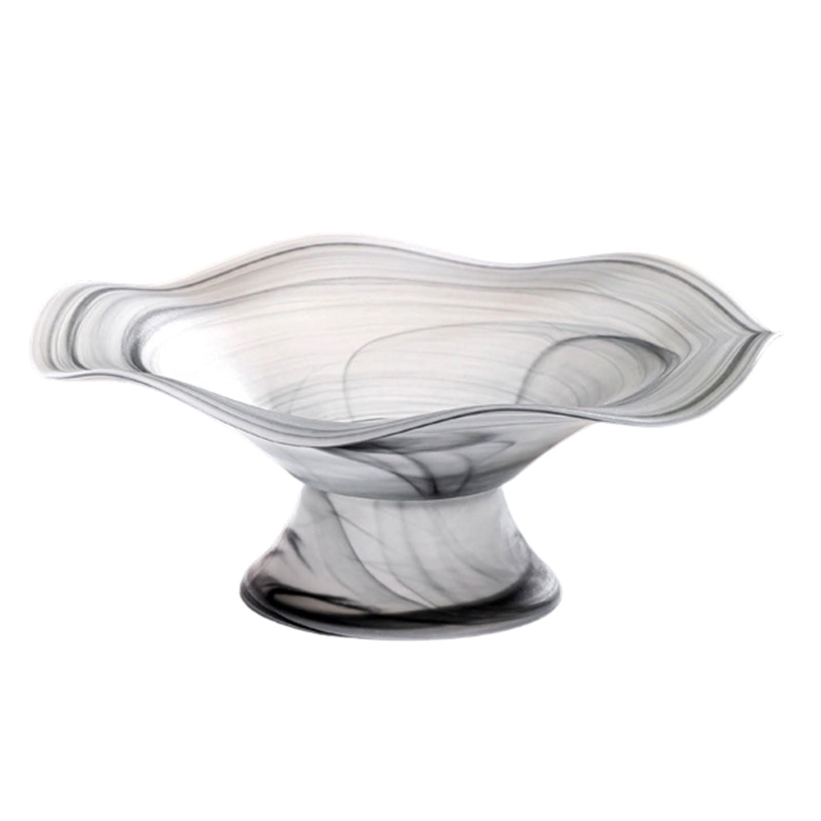 LUCKGONI Elegant Serving Tray Glass Fruit Serving Bowl Party Dessert Tray Coffee Table Ornament for Table Centerpiece Display