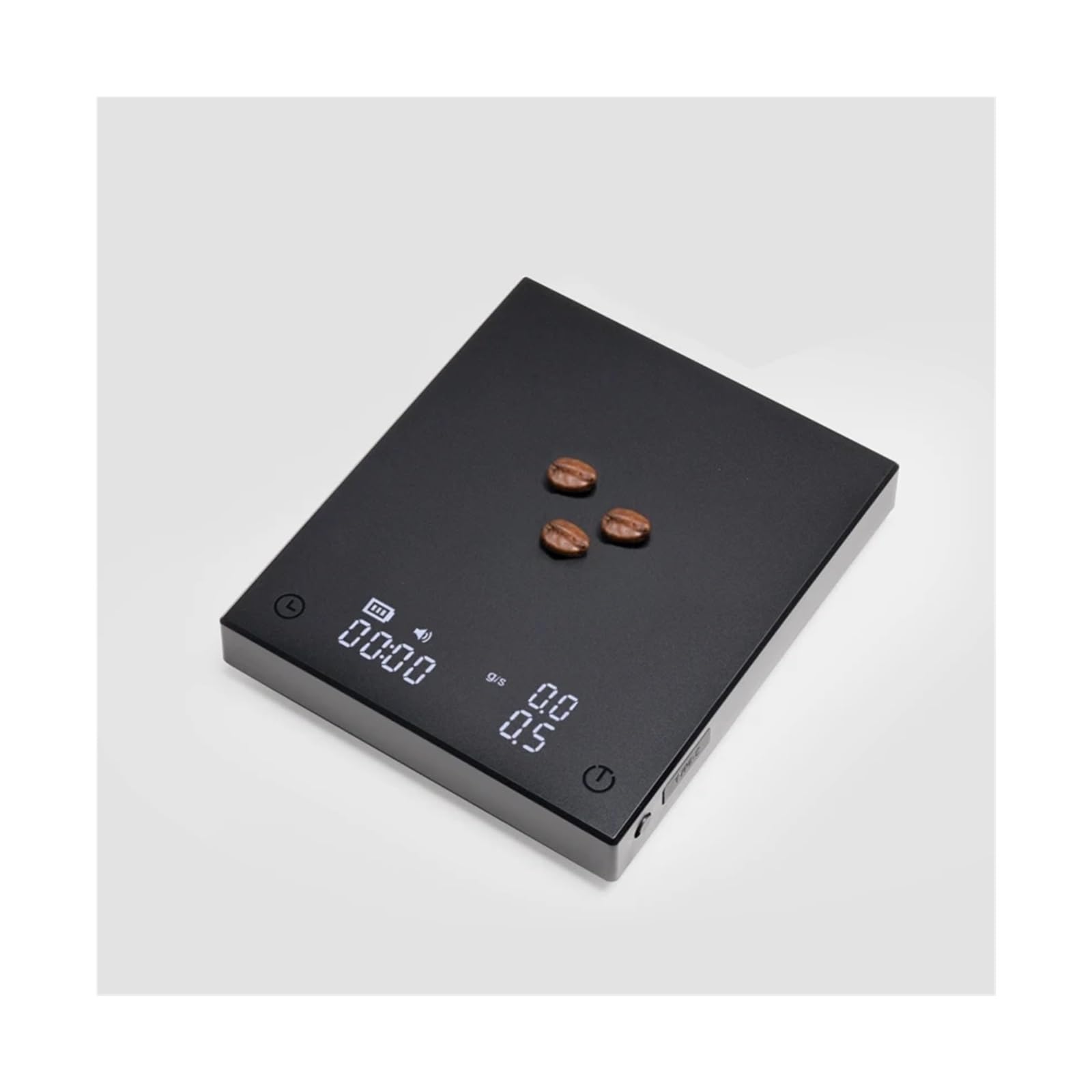 Waga kuchenna, Basic 2 Black Mirror Pour Over Coffee Scale Z Wyświetlaczem Przepływu Automatyczny Timer Cyfrowa Waga Kuchenna Do Kawy Espresso 0,1 G/2 Kg do pieczenia, kawy, biżuterii