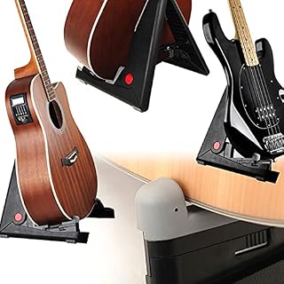 BPSJKET Support de guitare léger universel réglable pour économiser de l’espace – Double pliage, portable avec… - Les Beatles, Paul McCartney, John Lennon, RIngo Starr, George Harrison BPSJKET Support de guitare léger universel réglable pour économiser de l'espace - Double pliage, portable avec… – Image 4