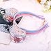 ZIRICHER Bear Ears Headband For Girls,Transparent Quicksand Sequin Bear Headbands Cute Hairband For Girls Kitty Ears Hair Hoop Bear Party Hair Accessories For Kids Gift, Standard
