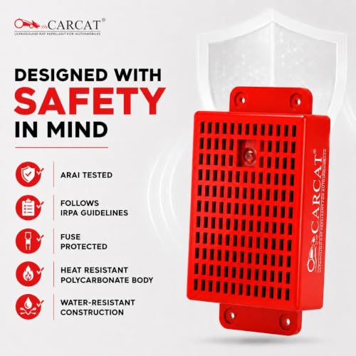 CARCAT Ultrasound Rat Repellent for Car 4th Generation | Ultrasonic Rodent Repeller Device for Cars | Water Resistant, Heat Resistant, Auto Cut Off Technology & Easy Installation | Made in India - Image 4
