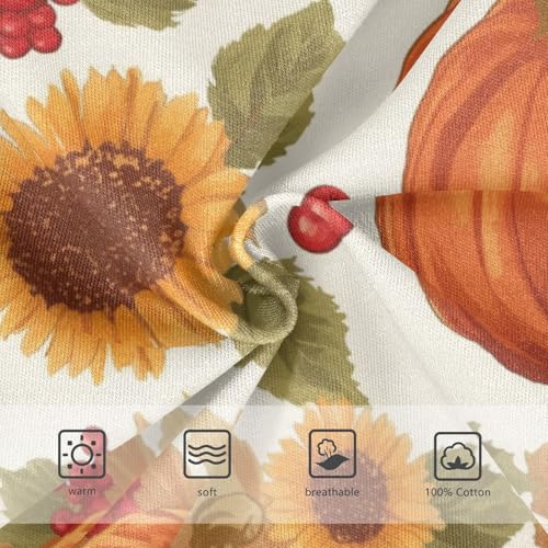 Wusikd Pumpkins Sunflowers Boys' Underwear Cotton Red Berries Boys Briefs Soft Toddler Underwear 2T3