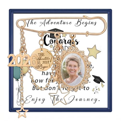 Image of MollyQueen Graduation Decorations Class of 2026 Graduation Pins Souvenir Emblem Graduation Pins Congrats Badges Graduation Cap Brooch Pin Inspiration Jewelry Gift for Her /Him