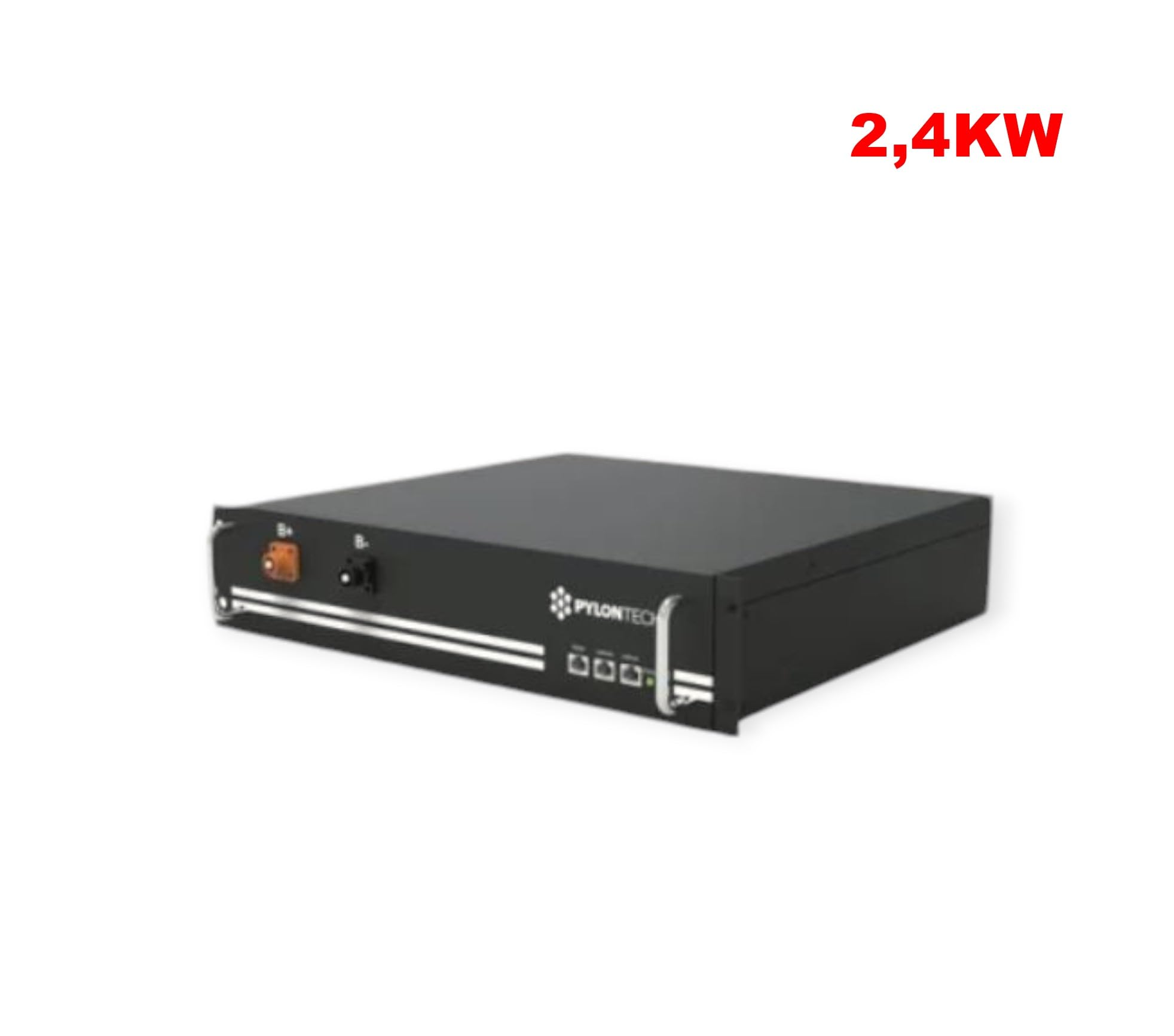 Estock1speed - Batería de litio de 4,8 kWh/2,4 kWh, 48 V Pylontech fotovoltaico, almacenamiento de almacenamiento, de fosfato de litio de 12 V, sistema fotovoltaico (batería de 2,4 kW)