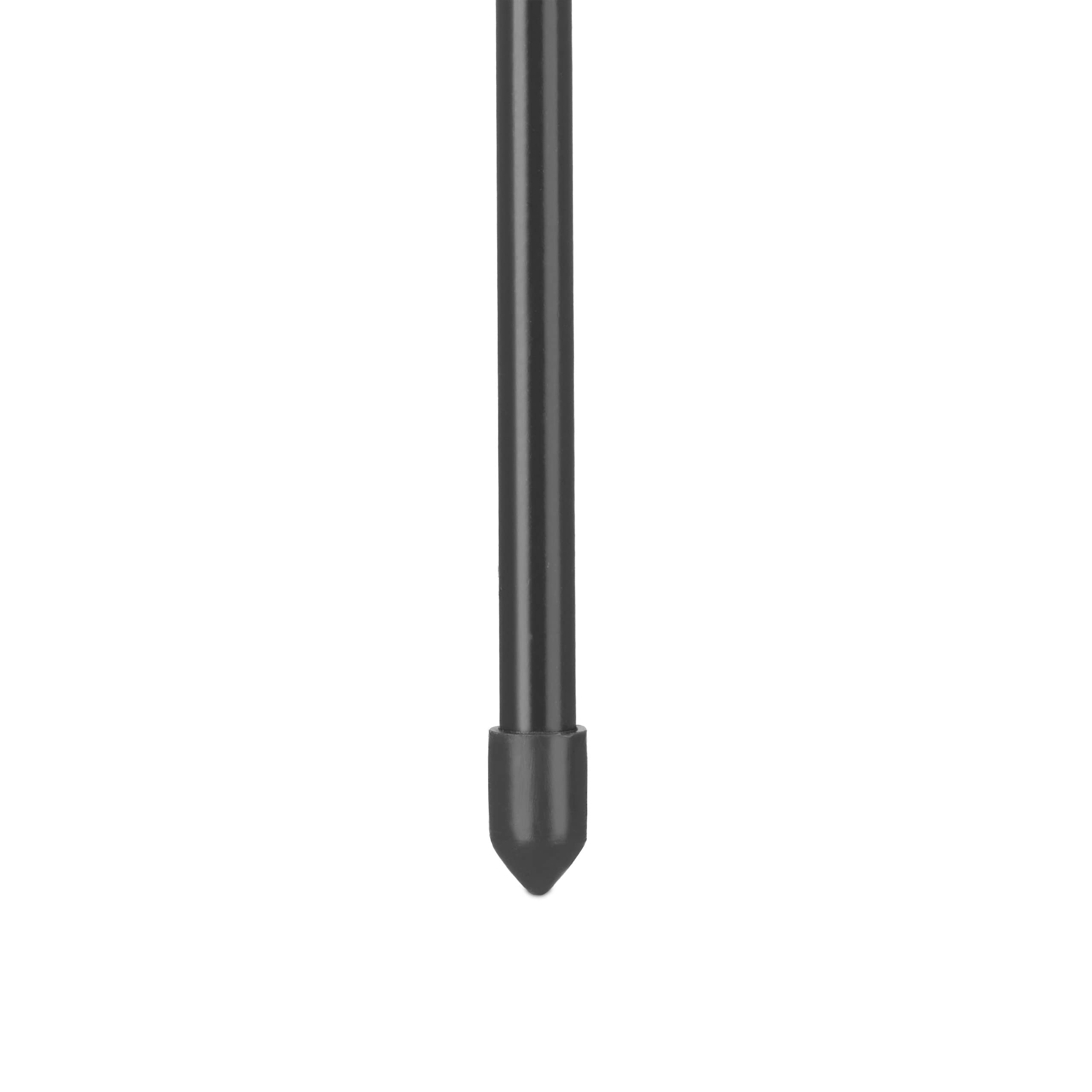 Relaxdays Kratka do roślin pnących, zestaw 2 sztuk, metal i tworzywo sztuczne, wysokość 90 cm, 4 regulowane pierścienie, podpora dla roślin pnących, czarna