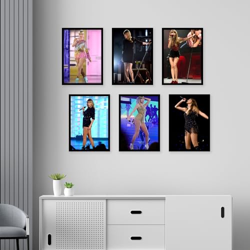 Image of CodersParadise Wood Taylor 3 Wall Poster Frames - Pack Of 6 | 8 X 12Cm (A4 Size) | Aesthetic Artwork Framed Posters | Framed Posters For Living Room, Bedroom, Home And Office