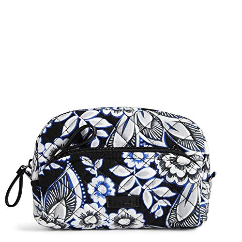 Vera Bradley Women's Cotton Mini Cosmetic Makeup Organizer Bag, Snow Lotus, One Size