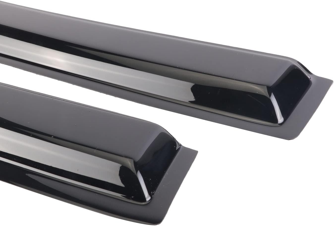 DYRDINSHOW 94109 Window Visor Rain Guard Tape-On for 2009-2018 Ram 1500, 2019-2023 Ram 1500 (Classic Body Only), 2010-2023 Ram 2500 & 3500 Mega/Crew Cab Vent Deflectors