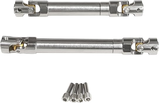 Drive Shaft Steel Front Rear Center Driveshafts for Axial 1/8 AXP8 GILAMON 2.2 4X4 RTR Trail Buggy Upgrades Stainless Steel