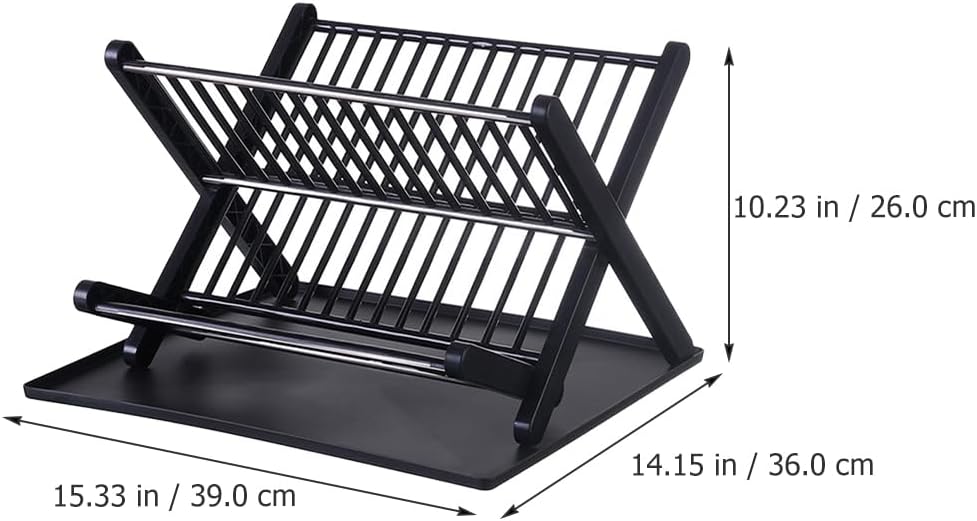 Plastic Folding Dish Drainer with Drip Tray Dish Strainer Tableware Drying Rack Kitchen Sink Rack Bowl Drying Rack Dish Storage Shelf Dish Rack Pp Plate Rack Dishes