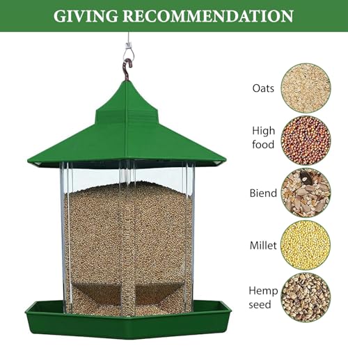 GARDENS NEED Store GARDENS NEED Hut-Shaped Bird Feeder 21x21x22 Cm - Image 6