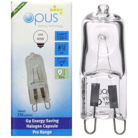 Opus 2 Pin G9 Capsule Halogen Bulbs Cover