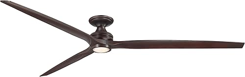 Miniatura 26 de Fanimation Spitfire - Ventilador de techo de 3 aspas de 19.42 pulgadas de alto y 96 pulgadas de ancho con acabado negro y cuchillas de koa, kit de