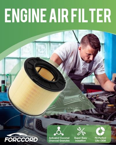 Image of Engine Air Filter Fits for 26-18 Audi Q5 2023-18 A5 Quattro /A5 Sportback, 26-21 Q5 Sportback, 25-17 A4 Quattro /A4 allroad, 25-17 A4 Air Filter Replacement 8W0 133 843 C Car Accessories 1-Pack