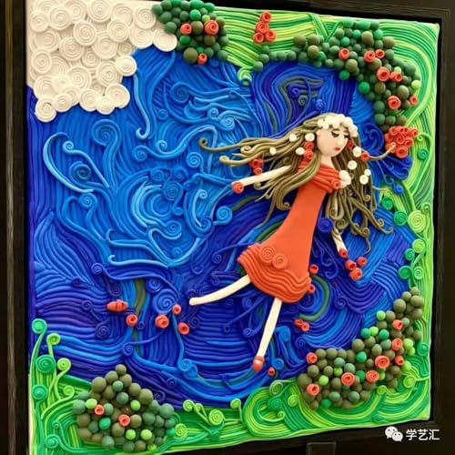 Image of BOHS Green Modeling Foam Clay Lite - 500 Grams, Soft, No Stains, No Cracks - Air Dry Clay for Flower Mirror,Cosplay, Figurine, Slime - 1.1 Lbs. (Pack of 3)