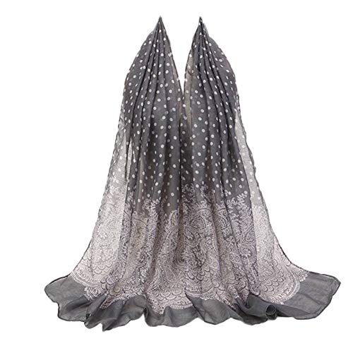 Vague douce dames châle en maille jacquard fluide à pois