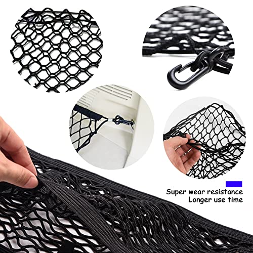 Filet de coffre BetterJonny anti-glissement double couche pour empêcher les objets de bouger