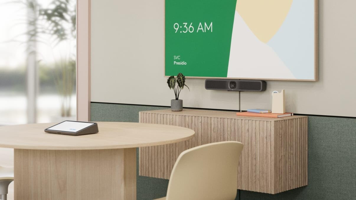 Logitech MeetUp 2 Videocamera per sale conferenze USB integrata, barra video compatta con funzionalità AI integrate, compatibile con Microsoft Teams, Zoom Rooms, Google Meet e altro ancora - Grafite