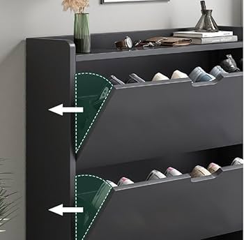 スリム靴箱 Amazon｜下駄箱 下駄箱 スリム シューズラック 玄関 棚 スリム