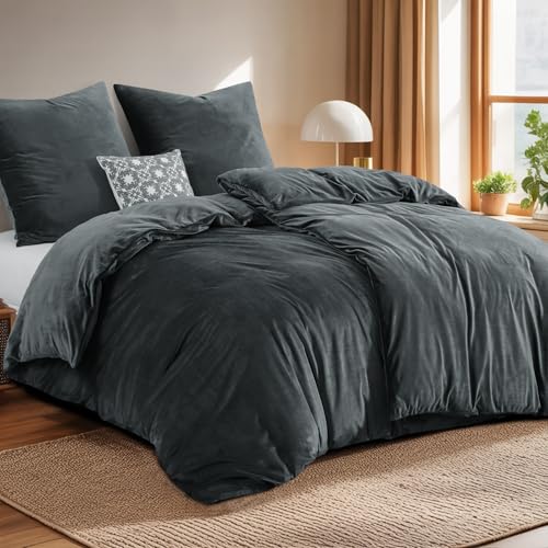 Tifschlaf Winter Flanell Bettwäsche 135 x 200 4teilig - Warme Flauschig Winterbettwäsche Samt Plüsch Cashmere Touch Bettbezug 2er Set und 2...