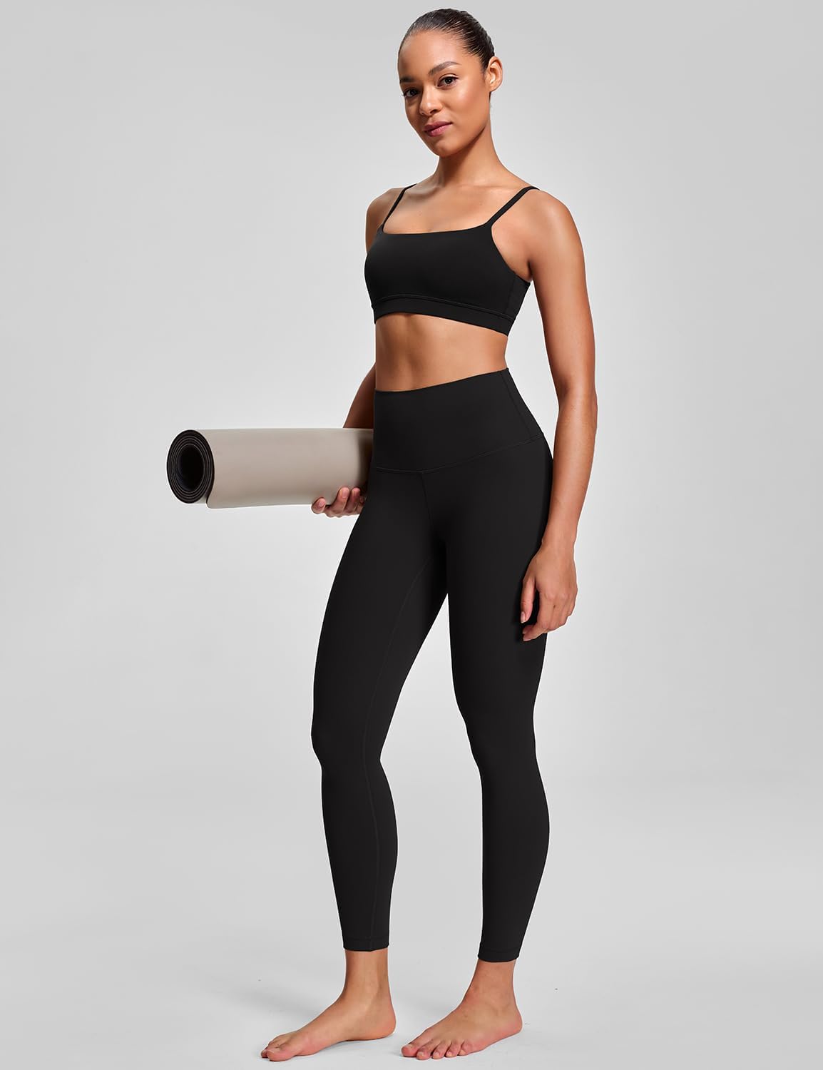 HeyNuts Pure&Plain x Yoga Pro Leggings 25'', Light to Medium Support, Buttery Soft 7/8 Lounge Yoga Pants