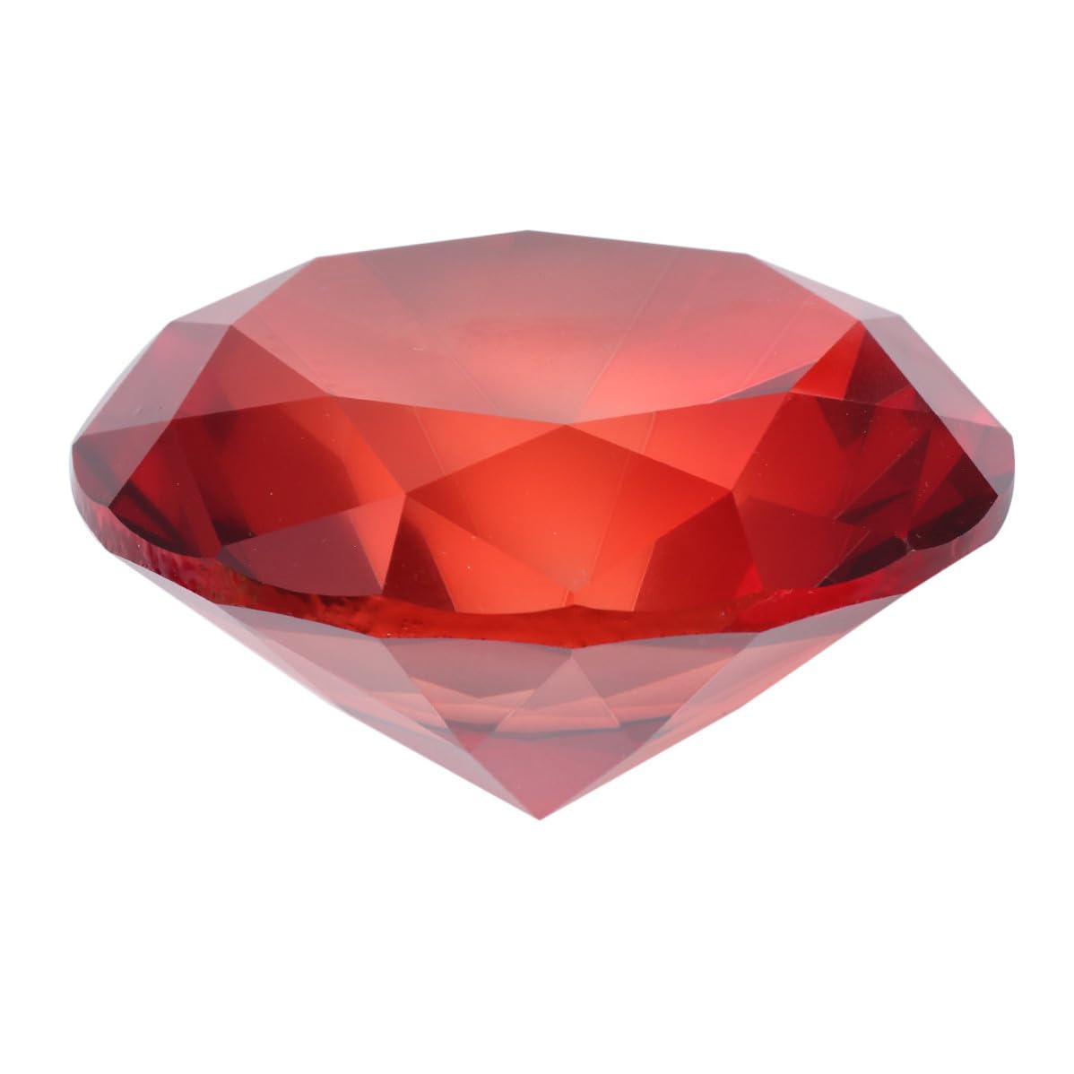 Adornos llamativos de cristal rojo pulido UPKOCH de gran brillo
