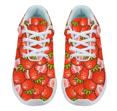 Strawberry Shoes for Women Men Trail Running Casual Fashion Sneakers Slip-on Tennis Shoes2